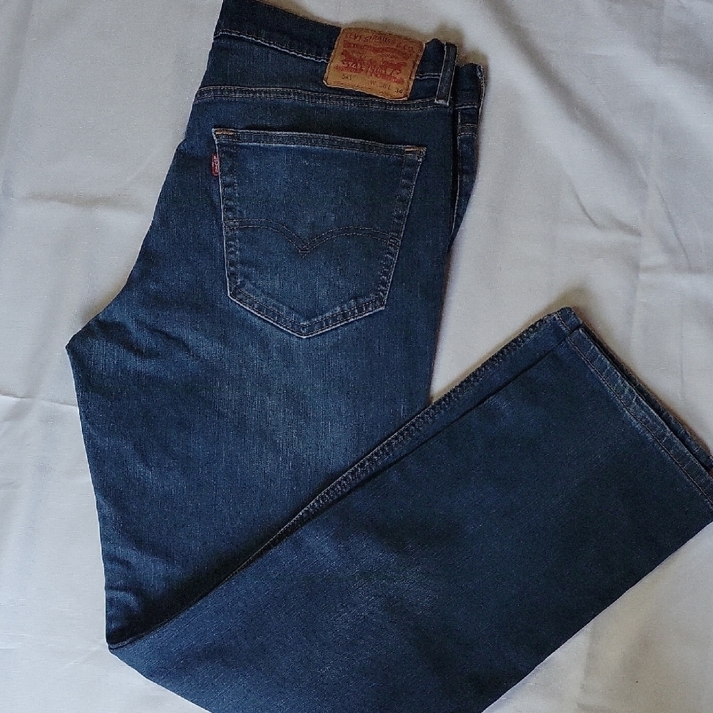Levi's 541 Blue Straight Jeans Classic Everyday Size 36